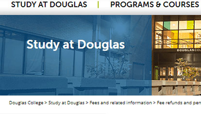 Douglas Fees page